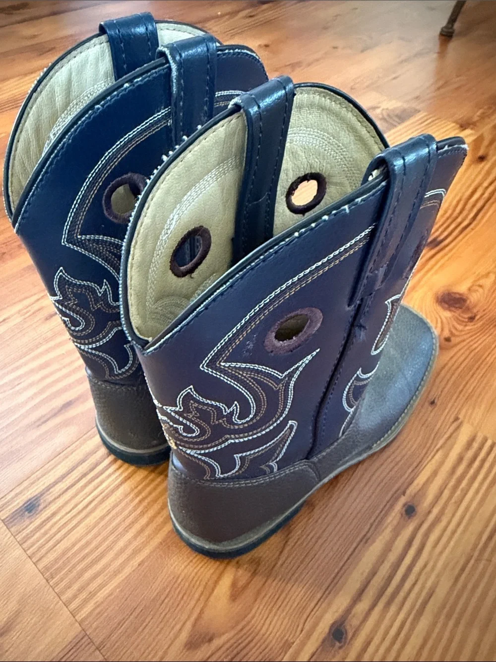 Kids Two-Tone Western Boots